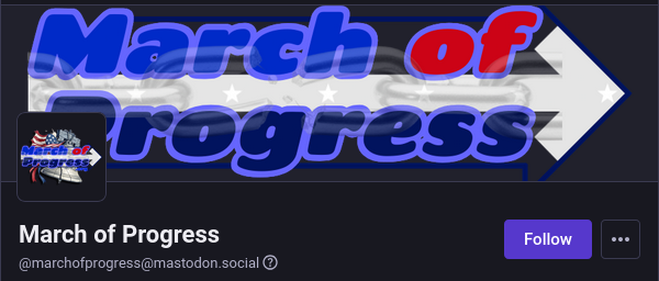 March of Progress on Mastodon